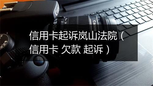 信用卡起诉岚山法院（信用卡 欠款 起诉）
