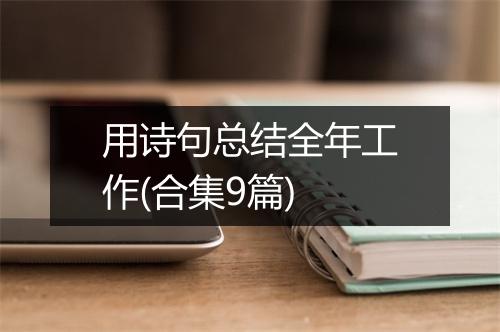 用诗句总结全年工作(合集9篇)