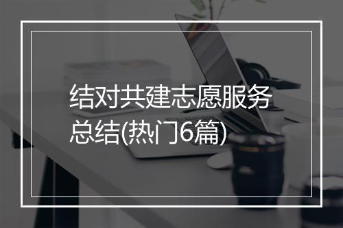 结对共建志愿服务总结(热门6篇)