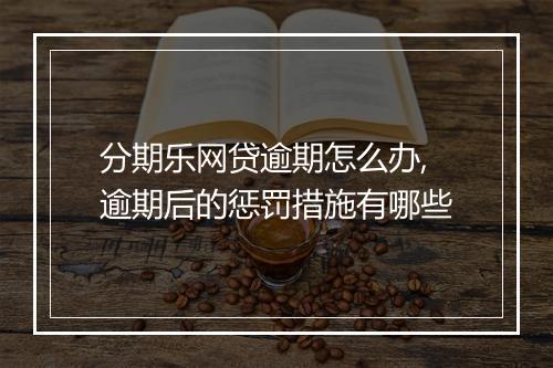 分期乐网贷逾期怎么办,逾期后的惩罚措施有哪些