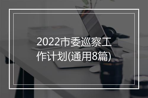 2022市委巡察工作计划(通用8篇)