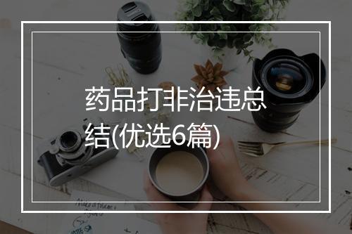 药品打非治违总结(优选6篇)