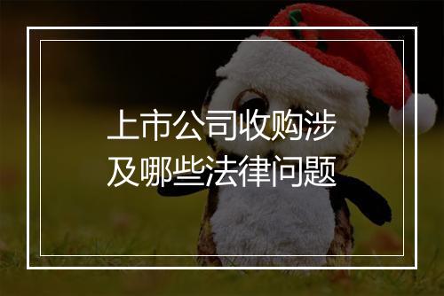 上市公司收购涉及哪些法律问题