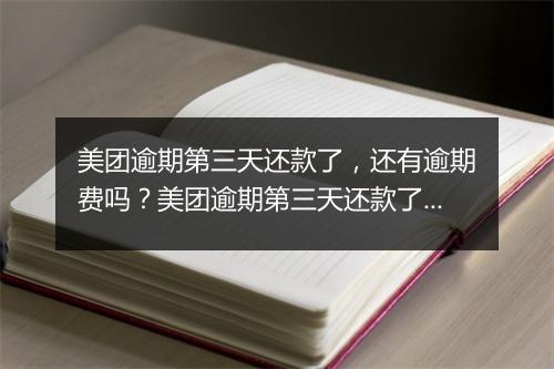 美团逾期第三天还款了，还有逾期费吗？美团逾期第三天还款了，对信用评级影响大吗？