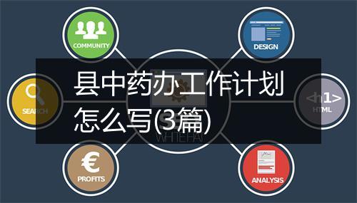 县中药办工作计划怎么写(3篇)