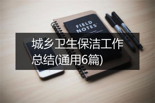 城乡卫生保洁工作总结(通用6篇)
