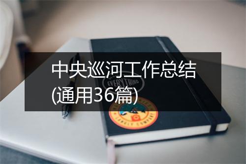 中央巡河工作总结(通用36篇)