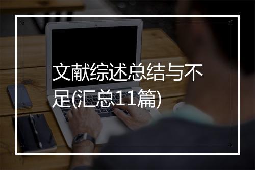 文献综述总结与不足(汇总11篇)