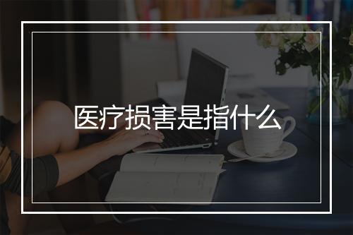 医疗损害是指什么