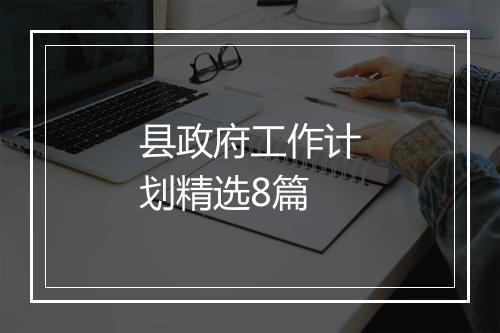 县政府工作计划精选8篇