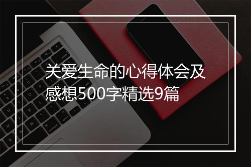 关爱生命的心得体会及感想500字精选9篇