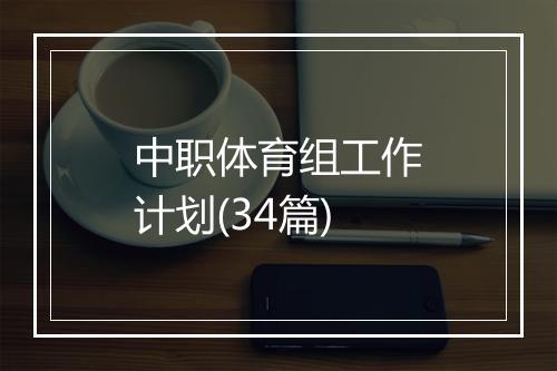 中职体育组工作计划(34篇)