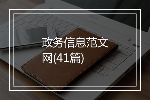 政务信息范文网(41篇)