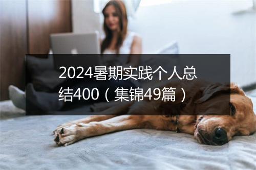 2024暑期实践个人总结400（集锦49篇）