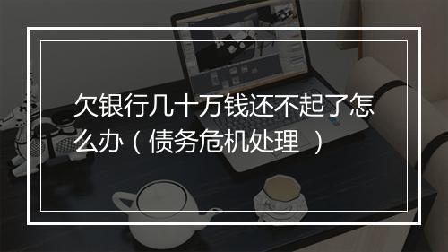 欠银行几十万钱还不起了怎么办（债务危机处理 ）