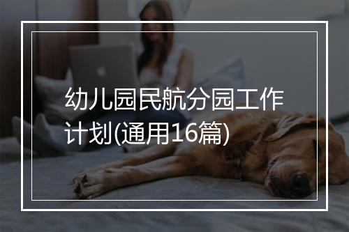 幼儿园民航分园工作计划(通用16篇)