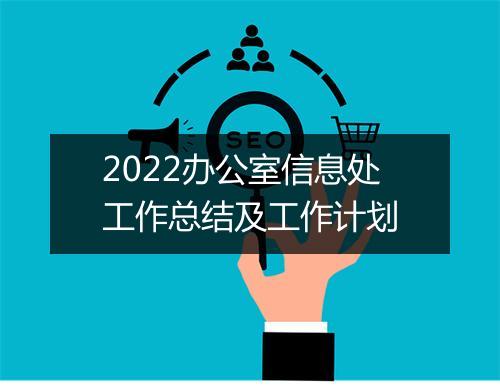 2022办公室信息处工作总结及工作计划