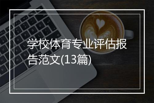 学校体育专业评估报告范文(13篇)
