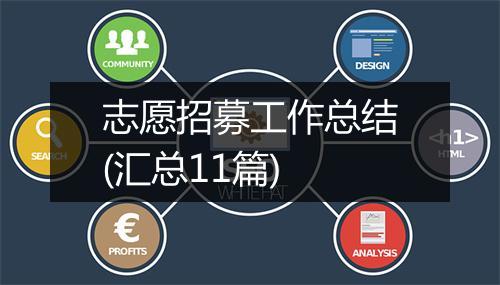 志愿招募工作总结(汇总11篇)