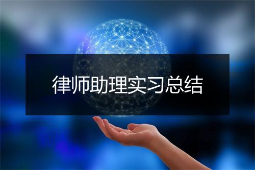 律师助理实习总结
