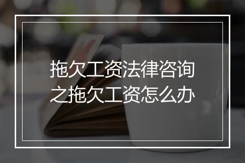 拖欠工资法律咨询之拖欠工资怎么办