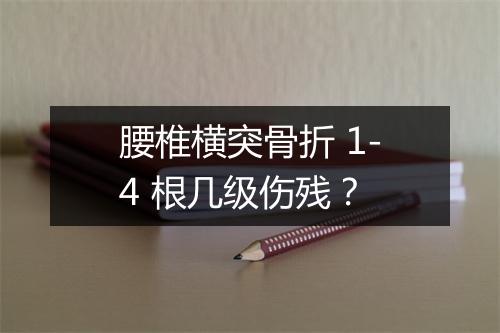 腰椎横突骨折 1-4 根几级伤残？