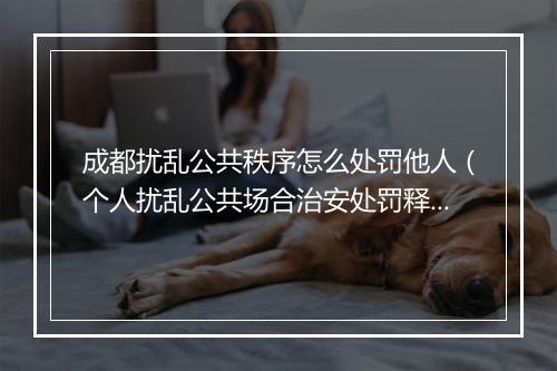 成都扰乱公共秩序怎么处罚他人（个人扰乱公共场合治安处罚释义）