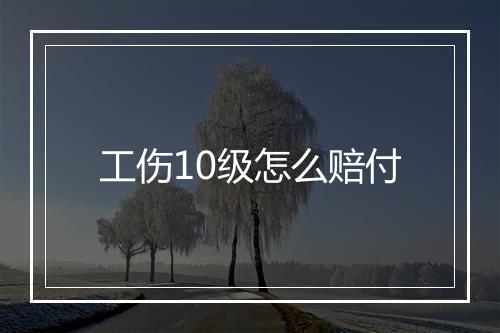 工伤10级怎么赔付