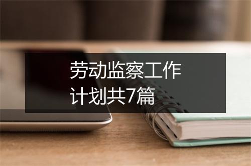 劳动监察工作计划共7篇