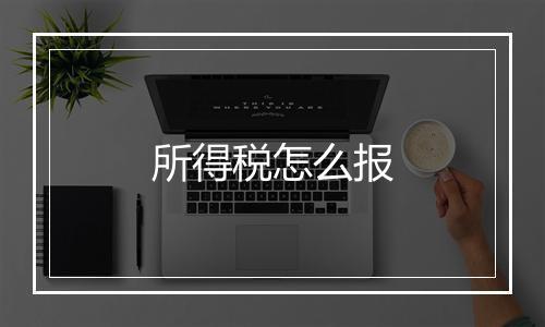 所得税怎么报