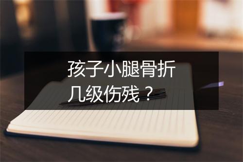 孩子小腿骨折几级伤残？