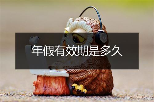年假有效期是多久