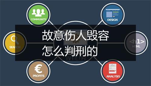 故意伤人毁容怎么判刑的