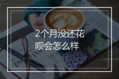 2个月没还花呗会怎么样
