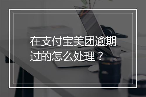在支付宝美团逾期过的怎么处理？