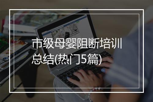 市级母婴阻断培训总结(热门5篇)
