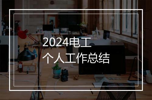 2024电工个人工作总结