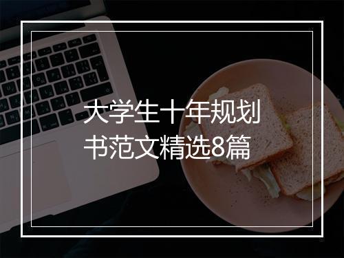 大学生十年规划书范文精选8篇