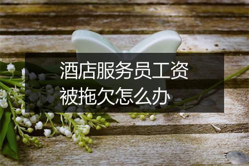 酒店服务员工资被拖欠怎么办