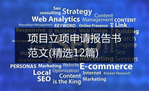 项目立项申请报告书范文(精选12篇)