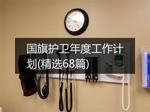 国旗护卫年度工作计划(精选68篇)
