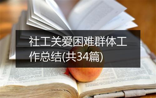 社工关爱困难群体工作总结(共34篇)