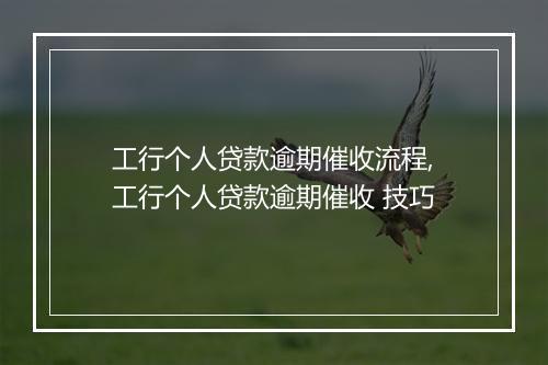 工行个人贷款逾期催收流程,工行个人贷款逾期催收 技巧