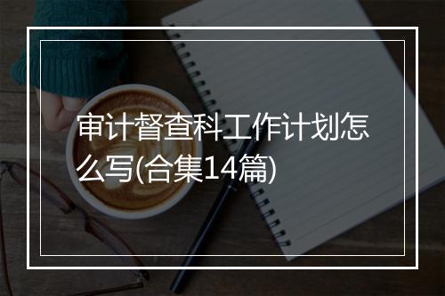 审计督查科工作计划怎么写(合集14篇)