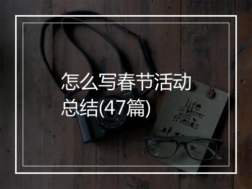 怎么写春节活动总结(47篇)