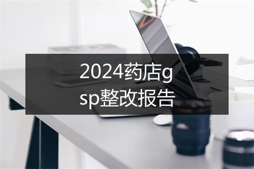 2024药店gsp整改报告