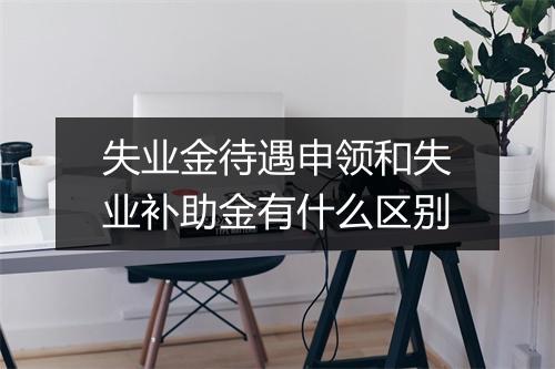 失业金待遇申领和失业补助金有什么区别