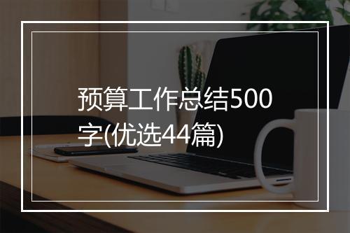 预算工作总结500字(优选44篇)
