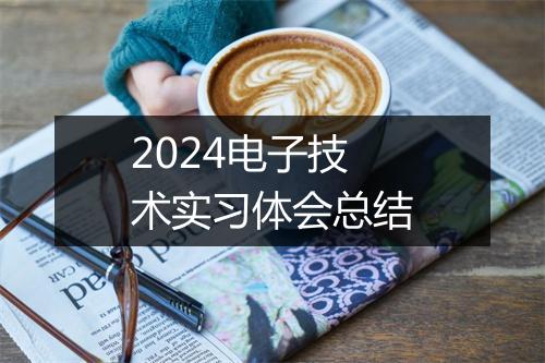 2024电子技术实习体会总结