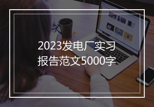 2023发电厂实习报告范文5000字